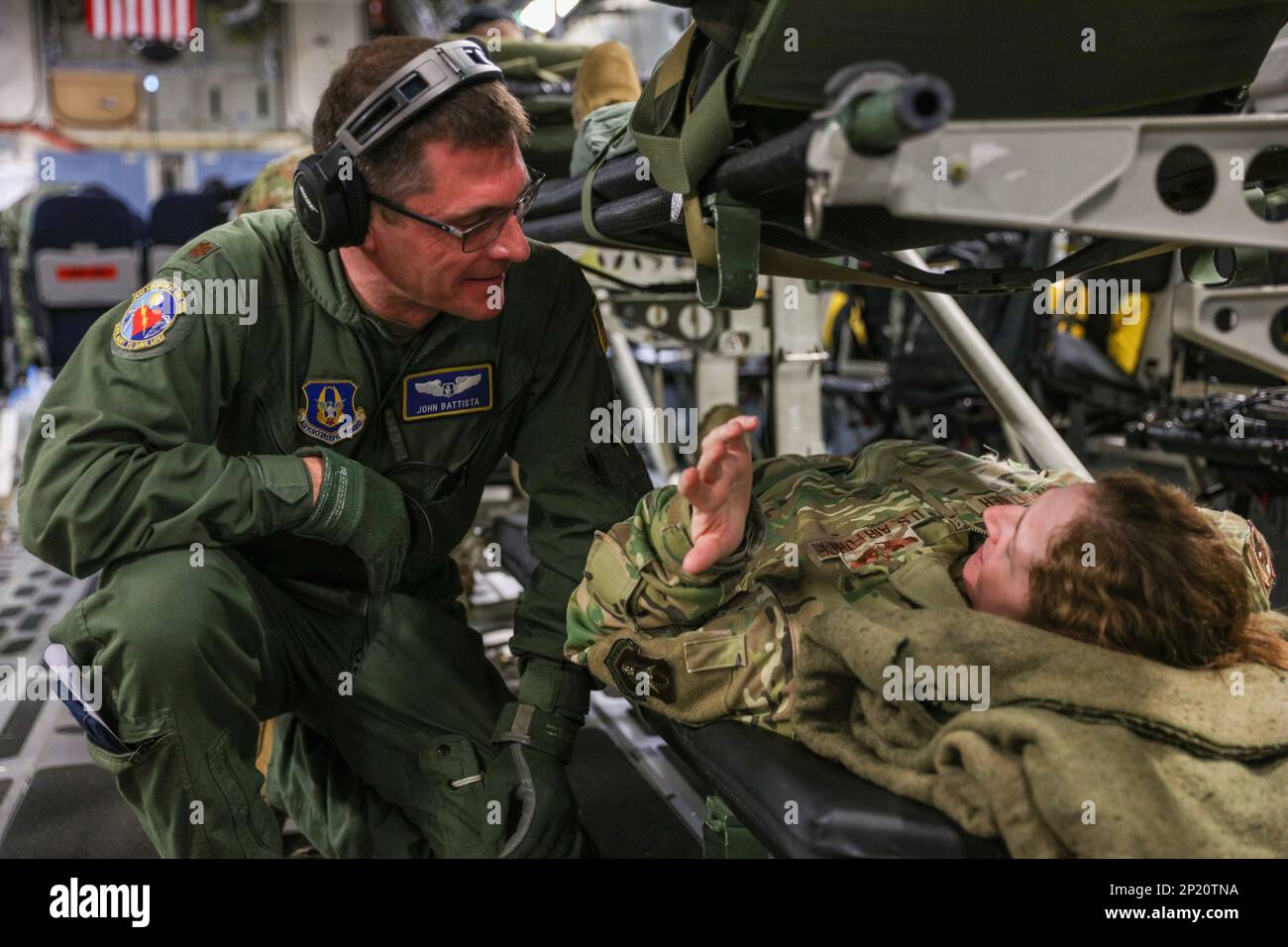 Senior Airman Brandan Adams, 445th Aeromedical Evacuation Squadron AE ...