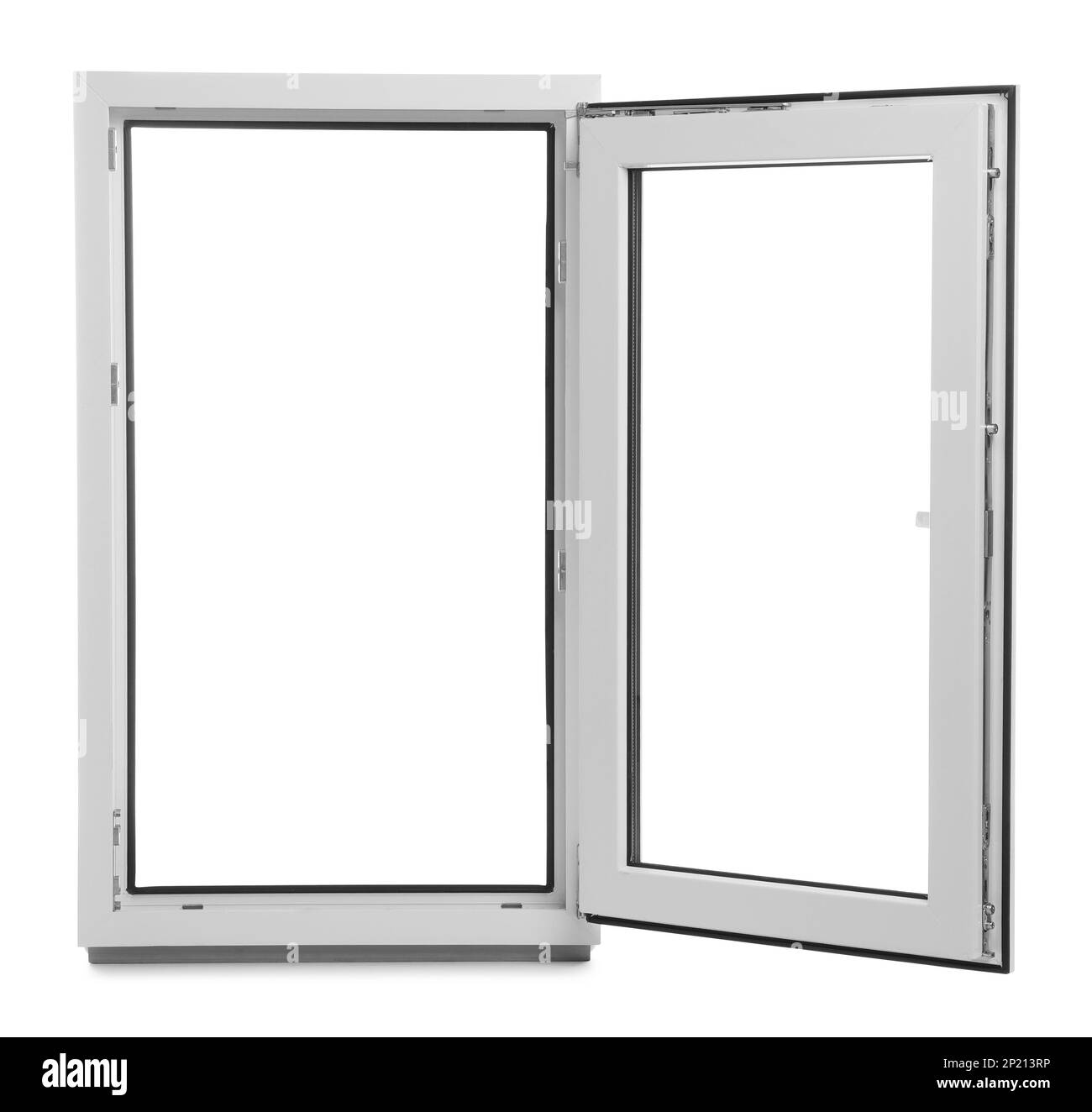 New modern single casement window isolated on white Stock Photo Alamy
