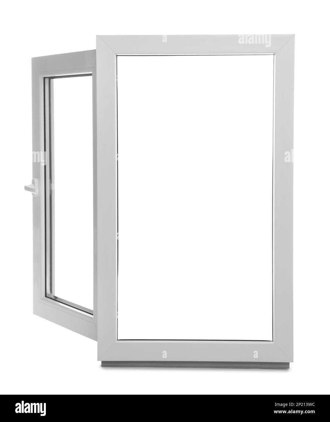 New modern single casement window isolated on white Stock Photo Alamy