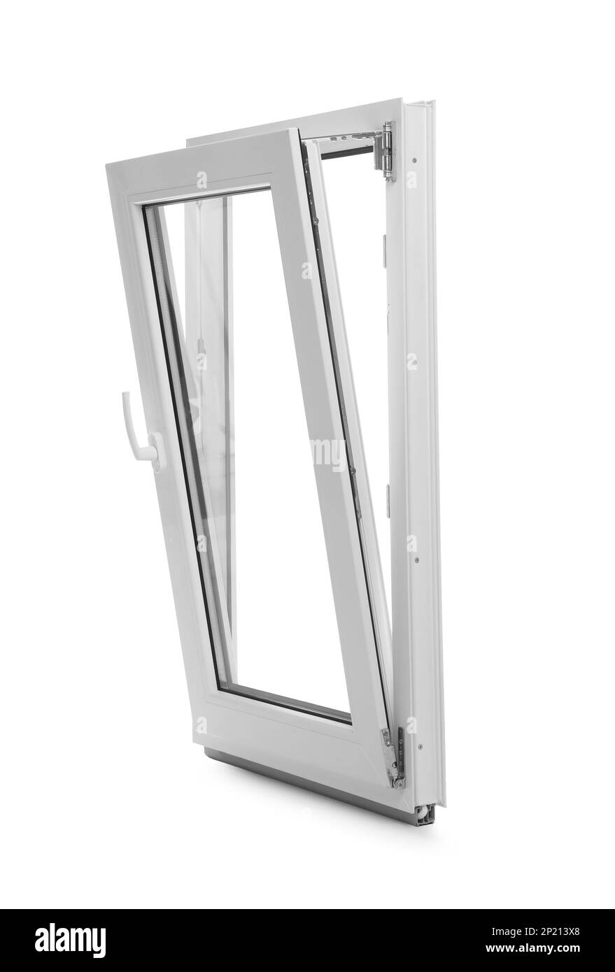 New modern single casement window isolated on white Stock Photo Alamy