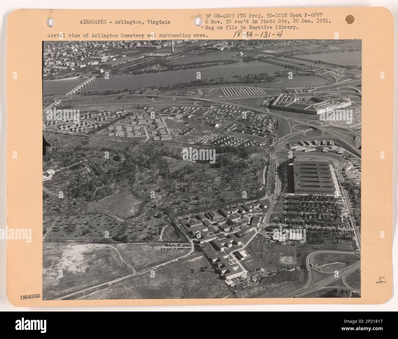 Virginia - Arlington, Aerial Photograph. Stock Photo