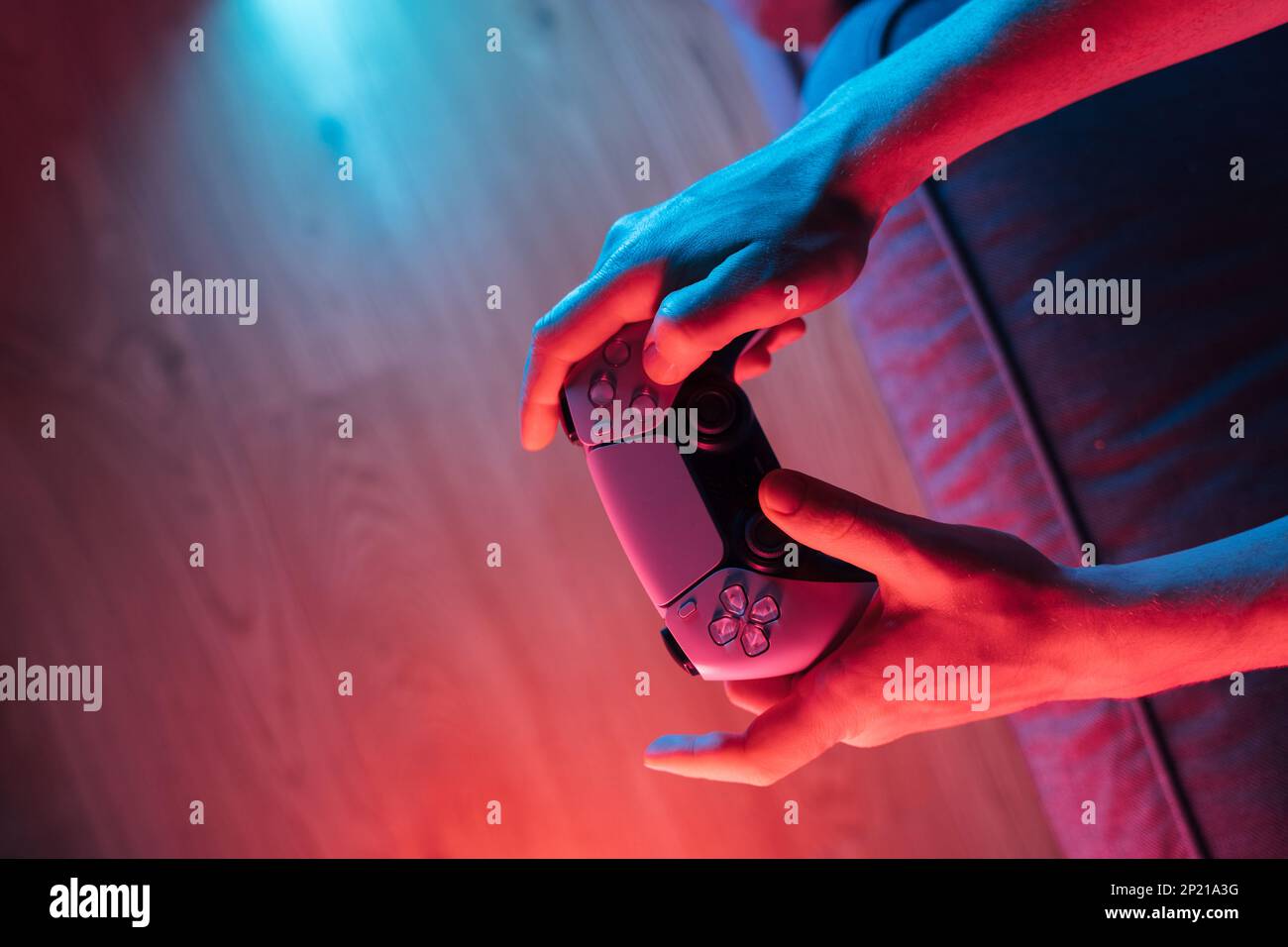 Top View Or Controller Neon controller hi-res stock photography and images - Alamy