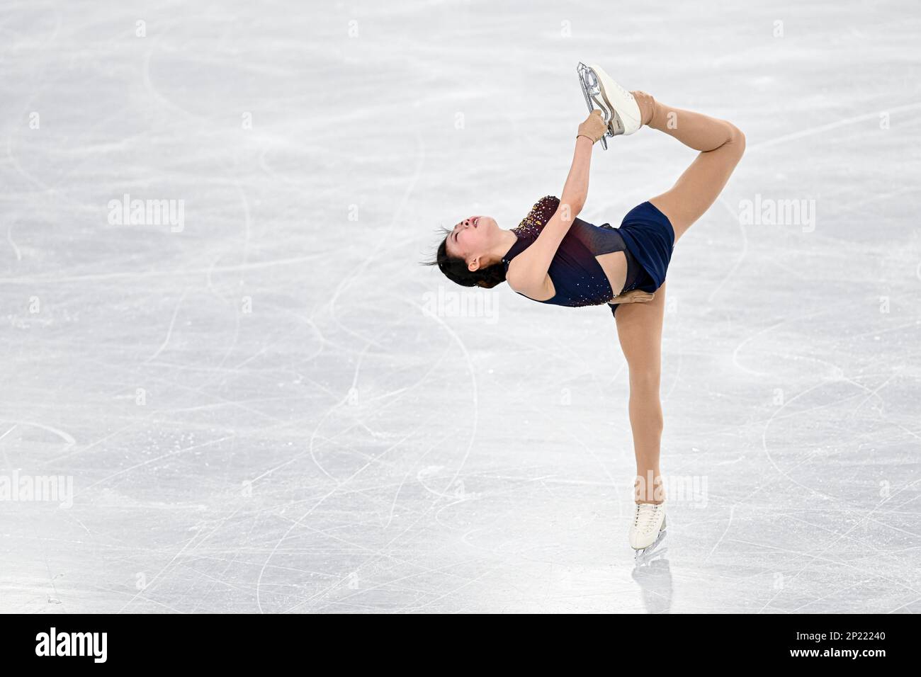 Xiangyi AN (CHN), during Junior Women Free Skating, at the ISU World