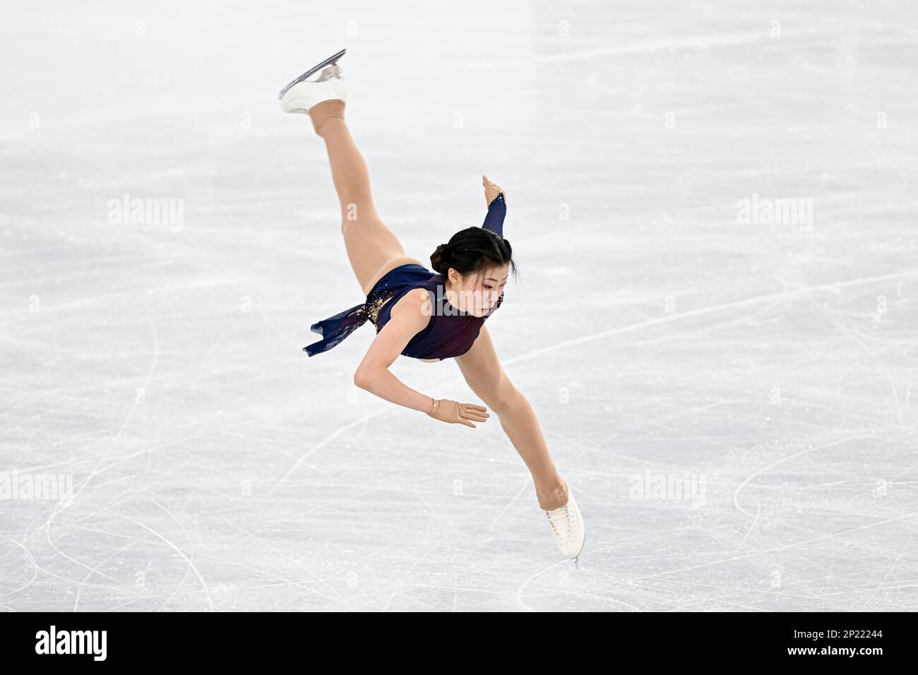 Xiangyi AN (CHN), during Junior Women Free Skating, at the ISU World