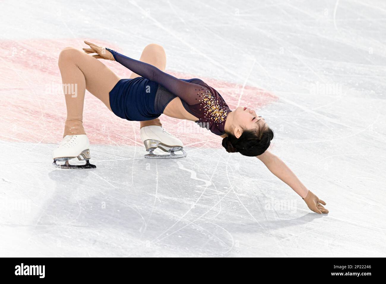 Xiangyi AN (CHN), during Junior Women Free Skating, at the ISU World