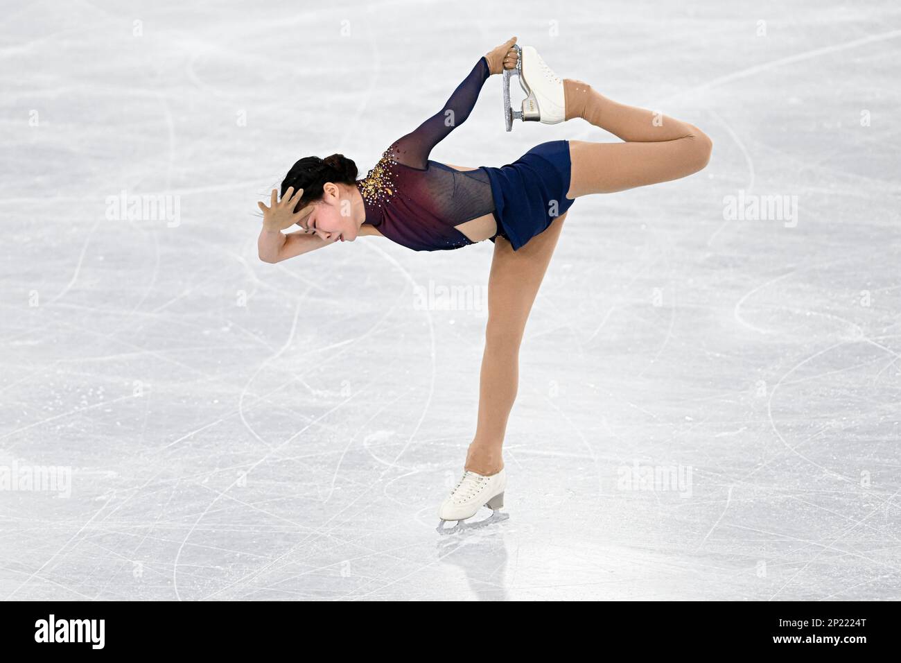Xiangyi AN (CHN), during Junior Women Free Skating, at the ISU World