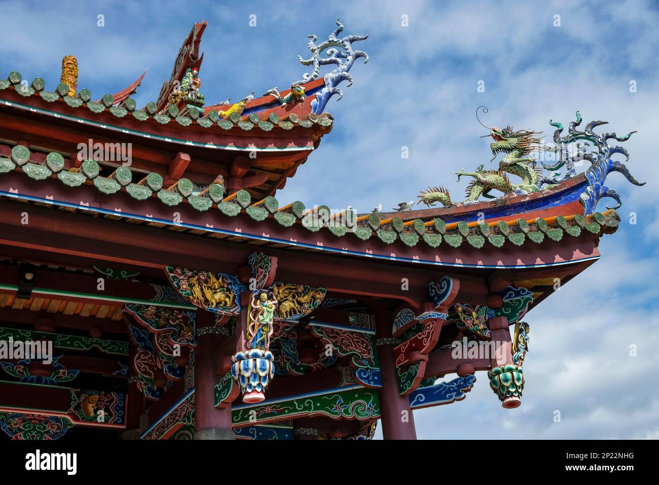 Taipei, Taiwan - January 25, 2023: The Taipei Confucius Temple is a Confucian temple in Datong District, Taipei, Taiwan. Stock Photo