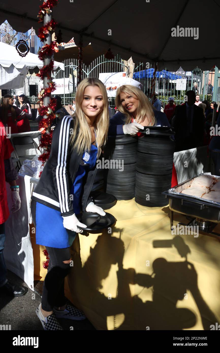 Photo by: JMA/STAR MAX/IPx11/25/15Donna D'Errico and Frankie Jean Sixx at  The Los Angeles Mission Thanksgiving for The Homeless at LA Mission in Los  Angeles, CA Stock Photo - Alamy