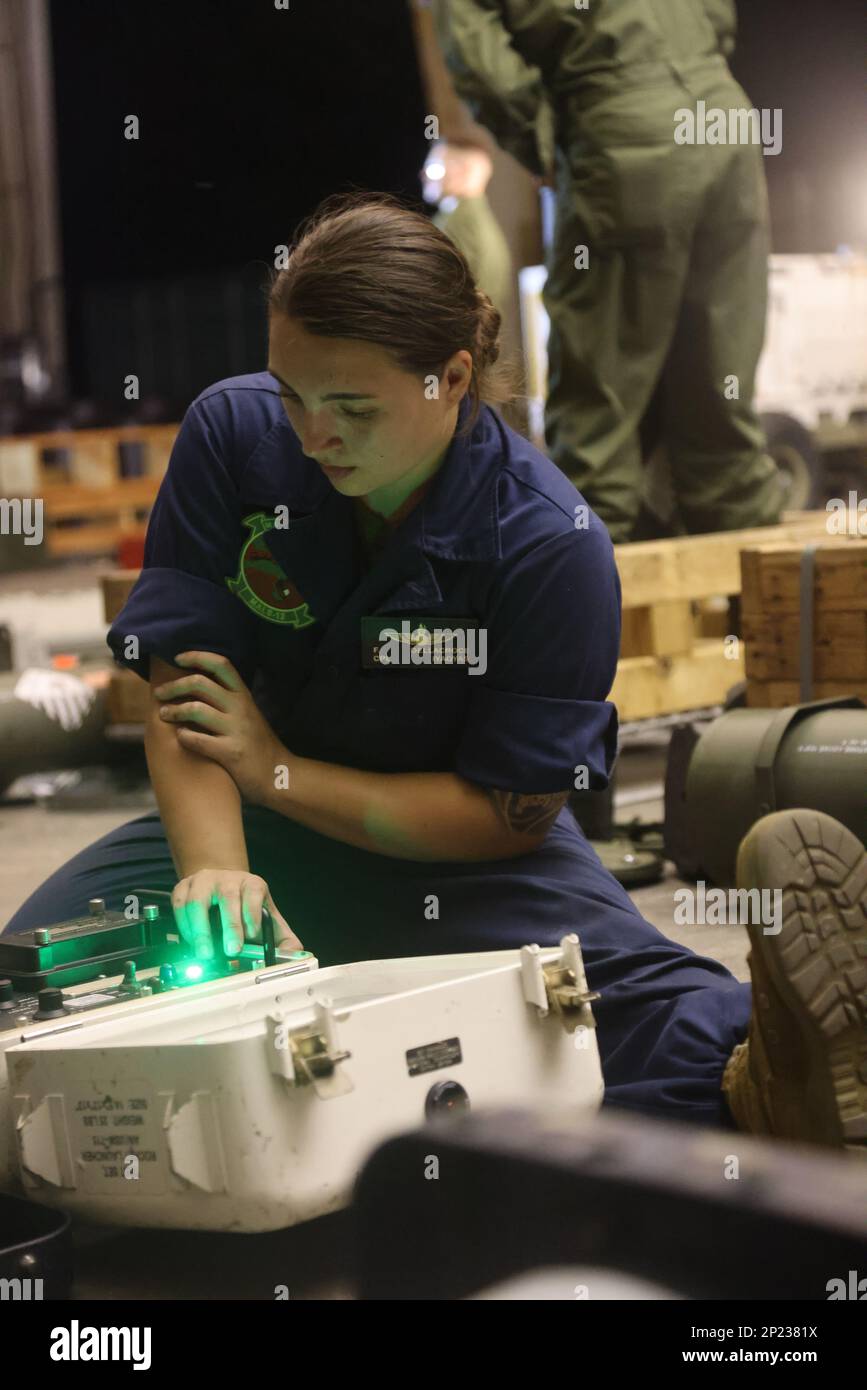 U.S. Marine Corps Cpl. Francesca Dellacroce, an aviation ordnance ...