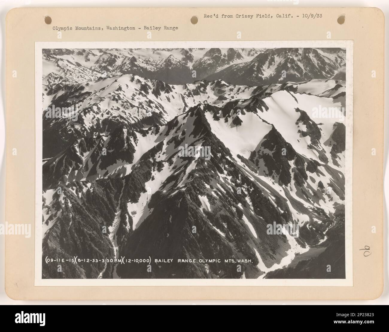 Bailey Rudge Washington - Olympic Mountains, Aerial Photograph Stock Photo - Alamy