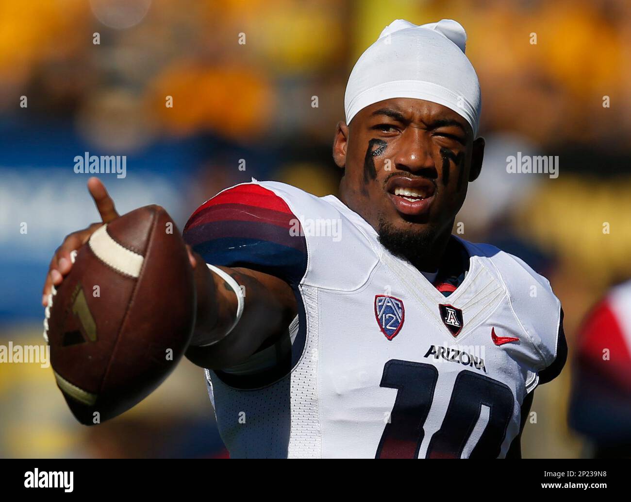 Arizona wide receiver Samajie Grant (10) in the first half during an ...