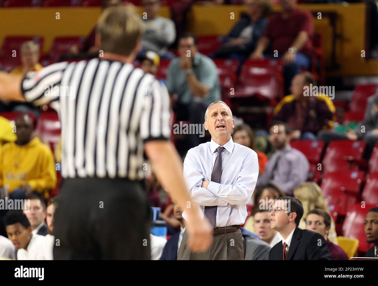 18 November 2015 Arizona State Sun Devils head coach Bobby Hurley