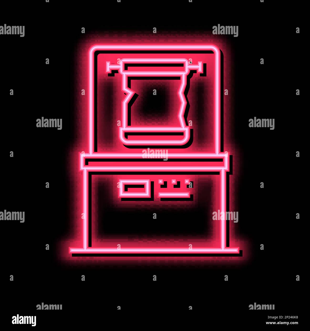 canvas exhibit color icon vector color illustration Stock Vector Image