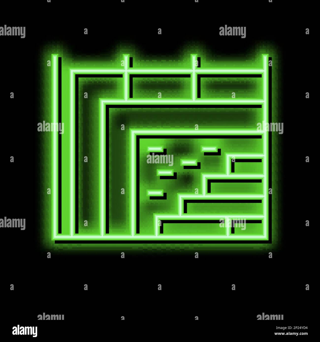 wall structure neon glow icon illustration Stock Vector Image & Art - Alamy