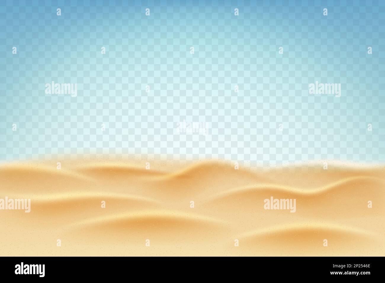 Realistic sand. Playa beach. Stones and sandy dunes. Tropical desert background. 3D sea coast. Ocean bottom. Colorful river waves. Dry nature panorama. Sahara scenery border. Vector realistic pattern Stock Vector