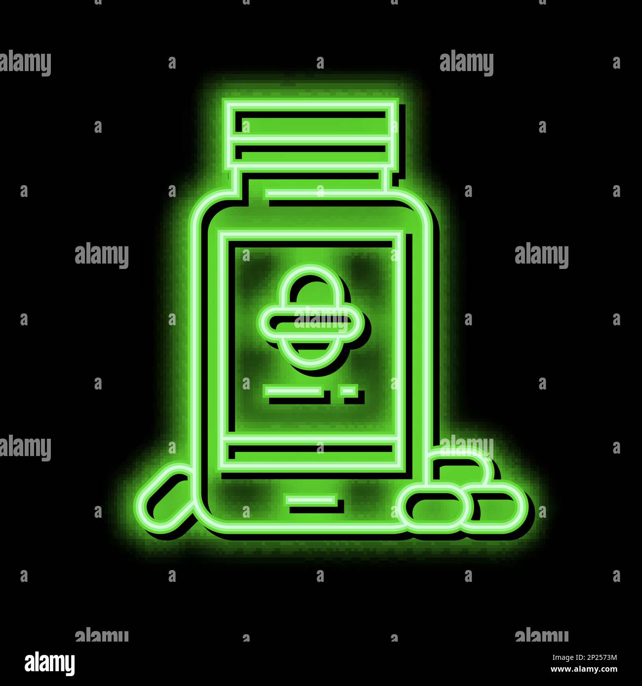omega 3s dry skin treatment neon glow icon illustration Stock Vector ...