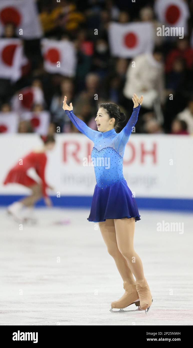 Yuka Nagai of Japan performs in the women's free skating of the Skate