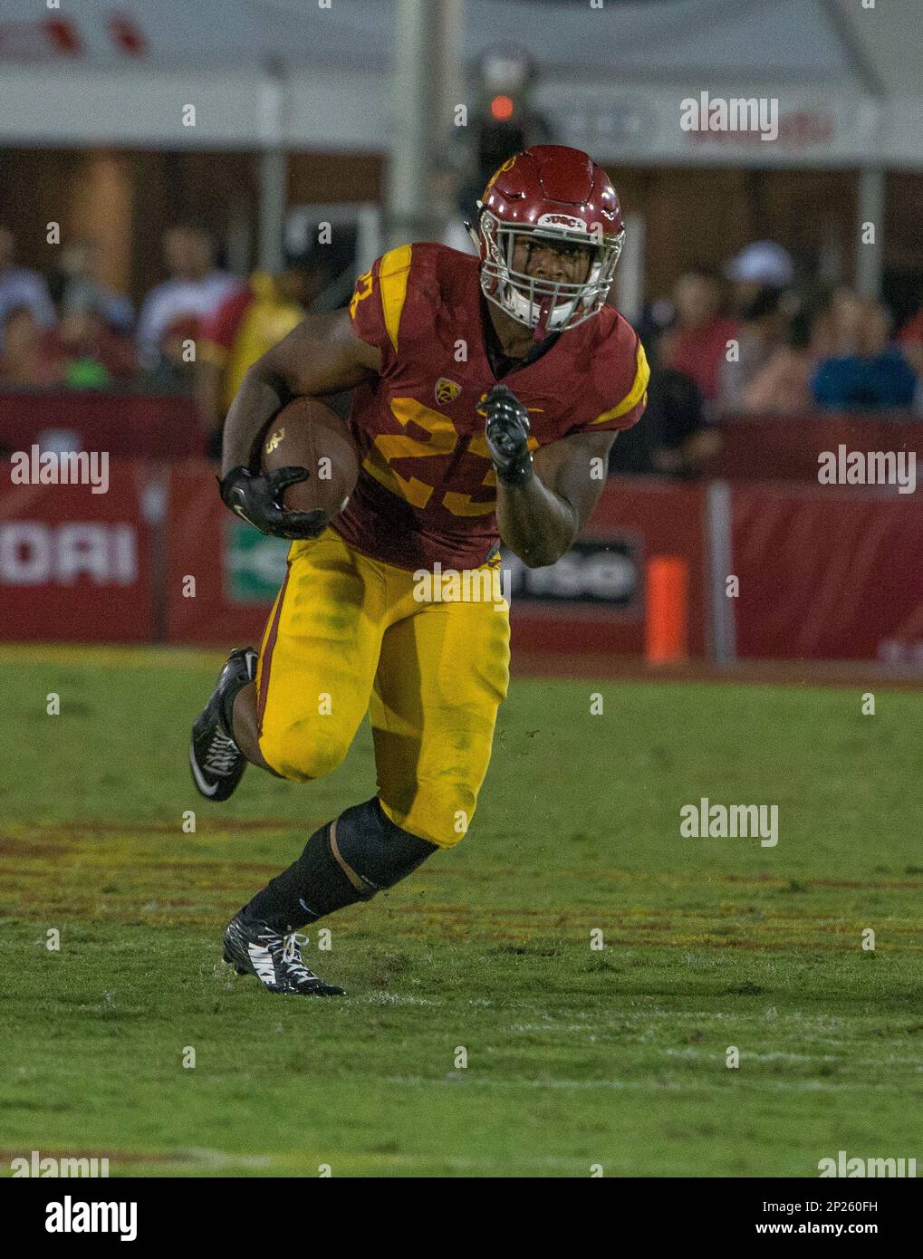 USC Trojans Tre Madden (23) during a game against the Washington Huskies on  October 9, 2015 at the Coliseum in Los Angeles, CA. Washington beat USC  17-12.(Jeff Lewis via AP Stock Photo - Alamy