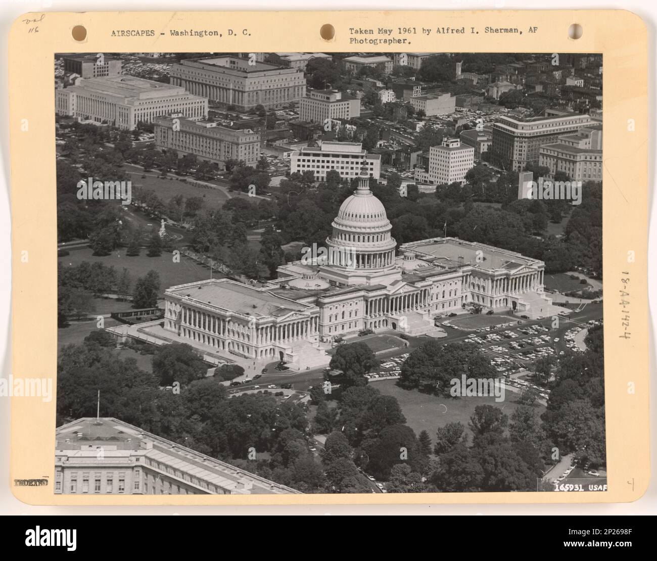 Washington D.C., Aerial Photograph. Stock Photo