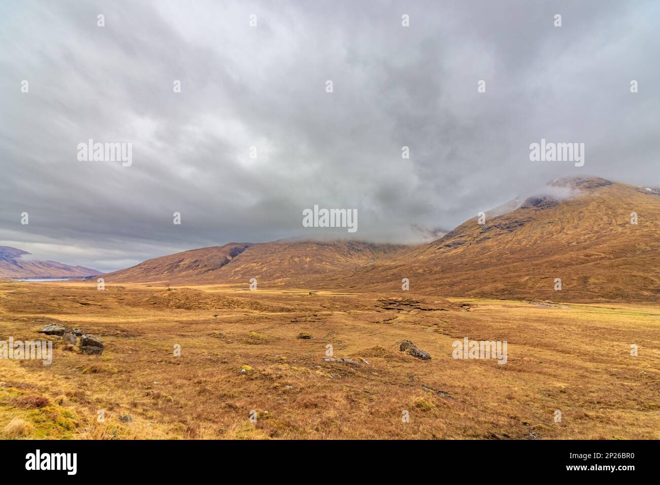 Scenic view of the scottish highlands in springtime, Scotland, United Kingdom Stock Photo