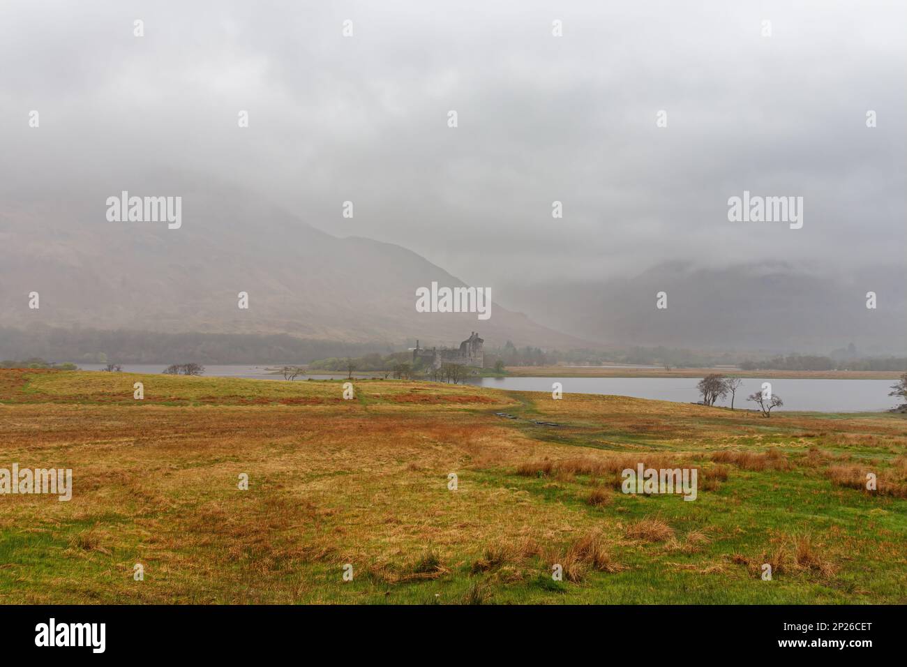 Scenic view of the scottish highlands in springtime, Scotland, United Kingdom Stock Photo