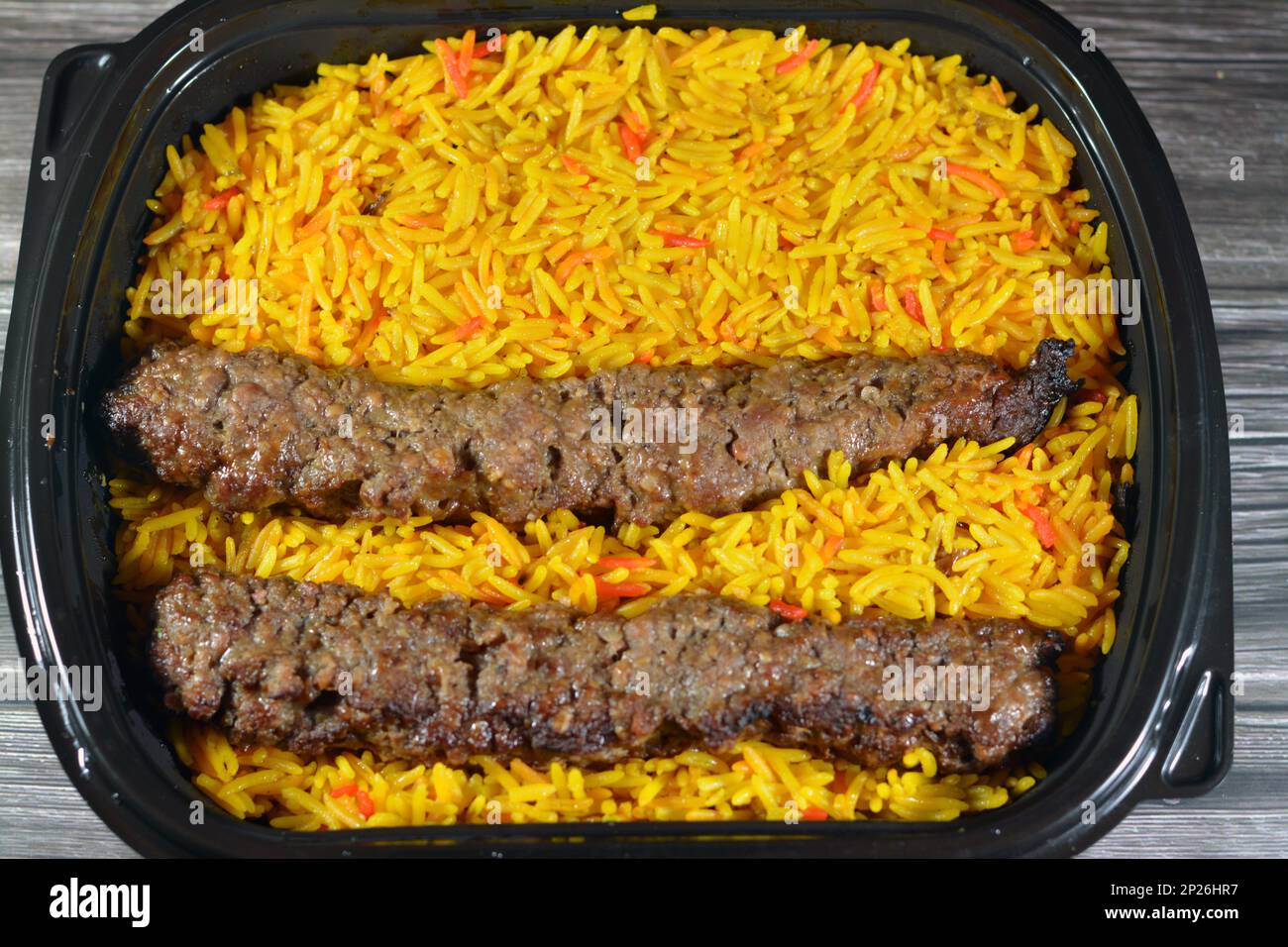 Arabic cuisine traditional food beef Kofta, kebab and tarb kofta shish