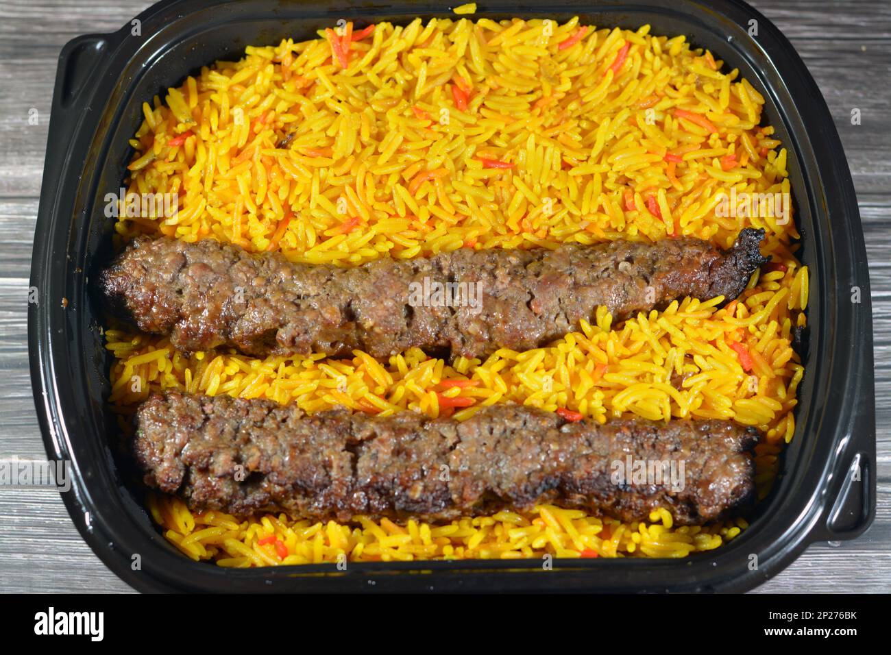 Arabic cuisine traditional food beef Kofta, kebab and tarb kofta shish