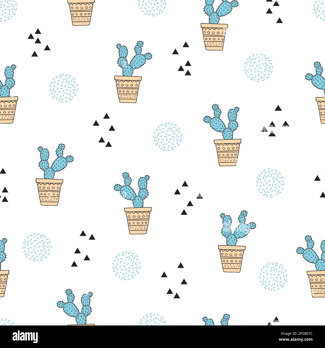 Seamless cactus hi-res stock photography and images - Alamy