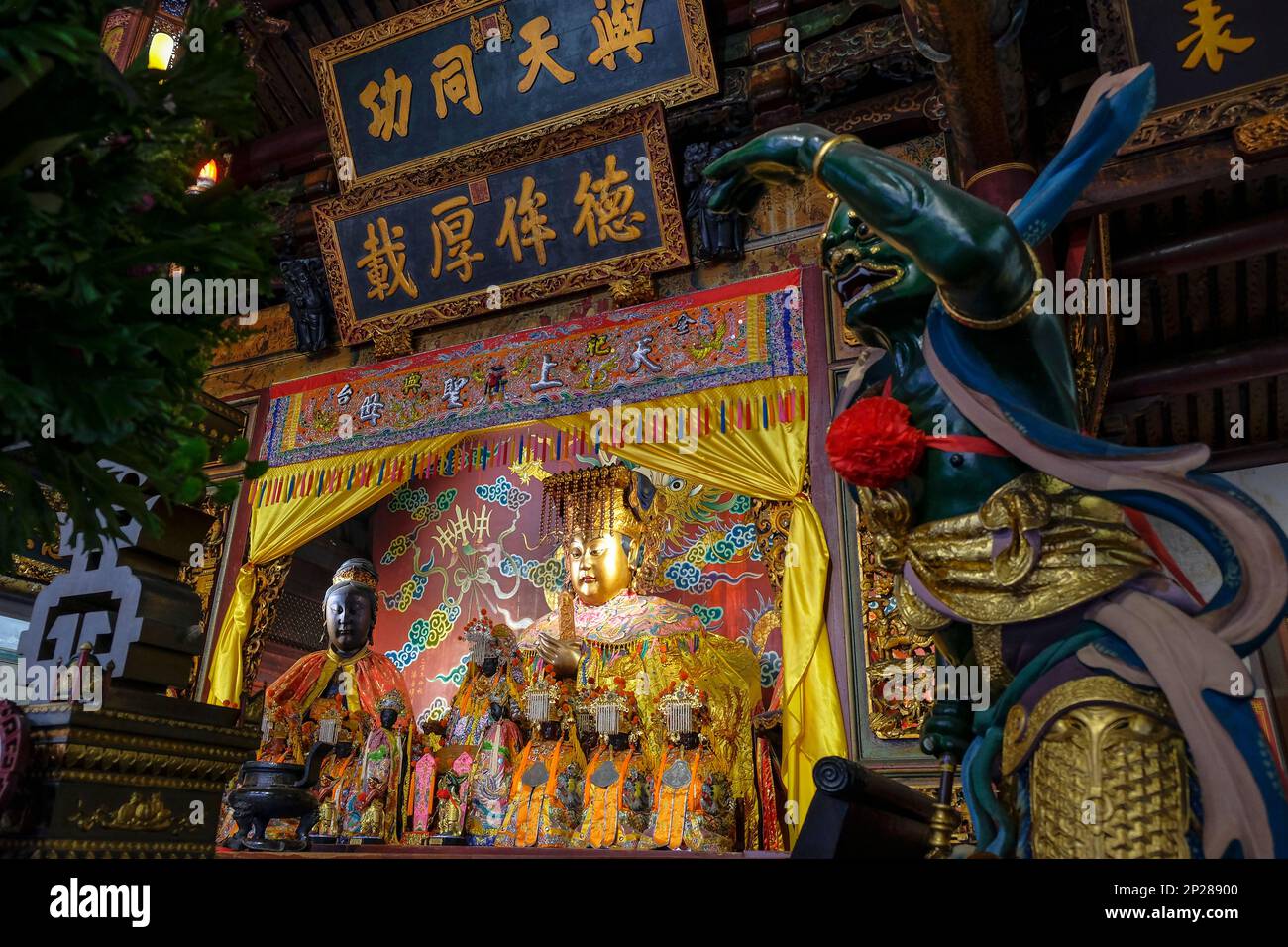 Tainan, Taiwan - February 4, 2023: The Grand Mazu Temple in Tainan, Taiwan. Stock Photo