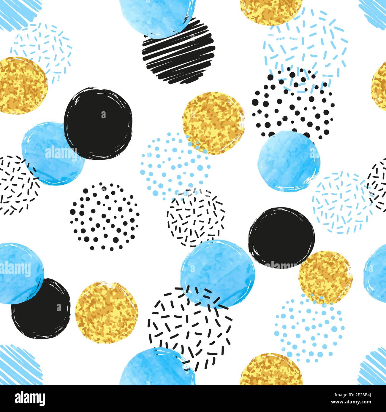 Vector Abstract Gold And Blue Background With Dot Stock