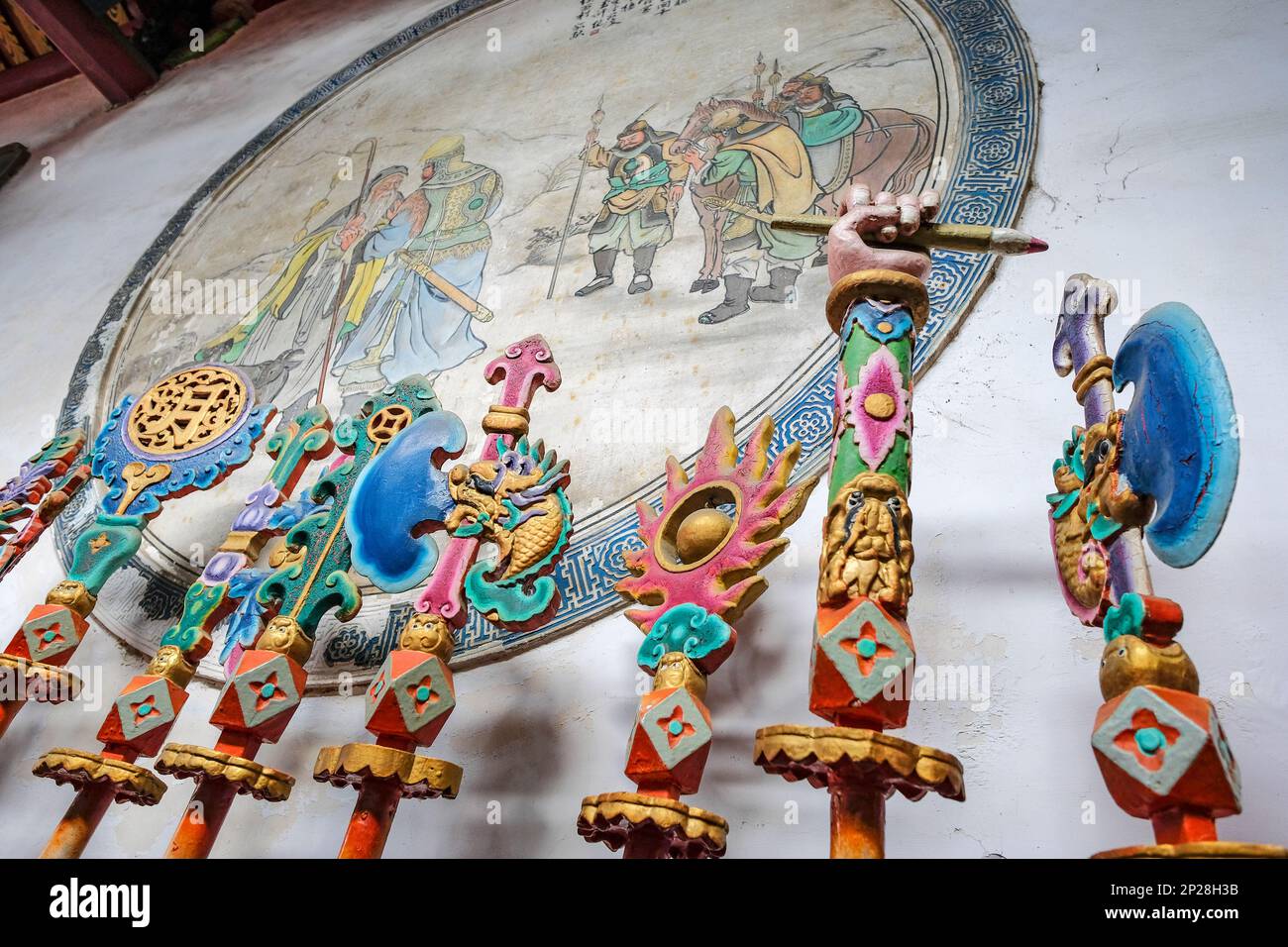Tainan, Taiwan - February 4, 2023: The Grand Mazu Temple in Tainan, Taiwan. Stock Photo