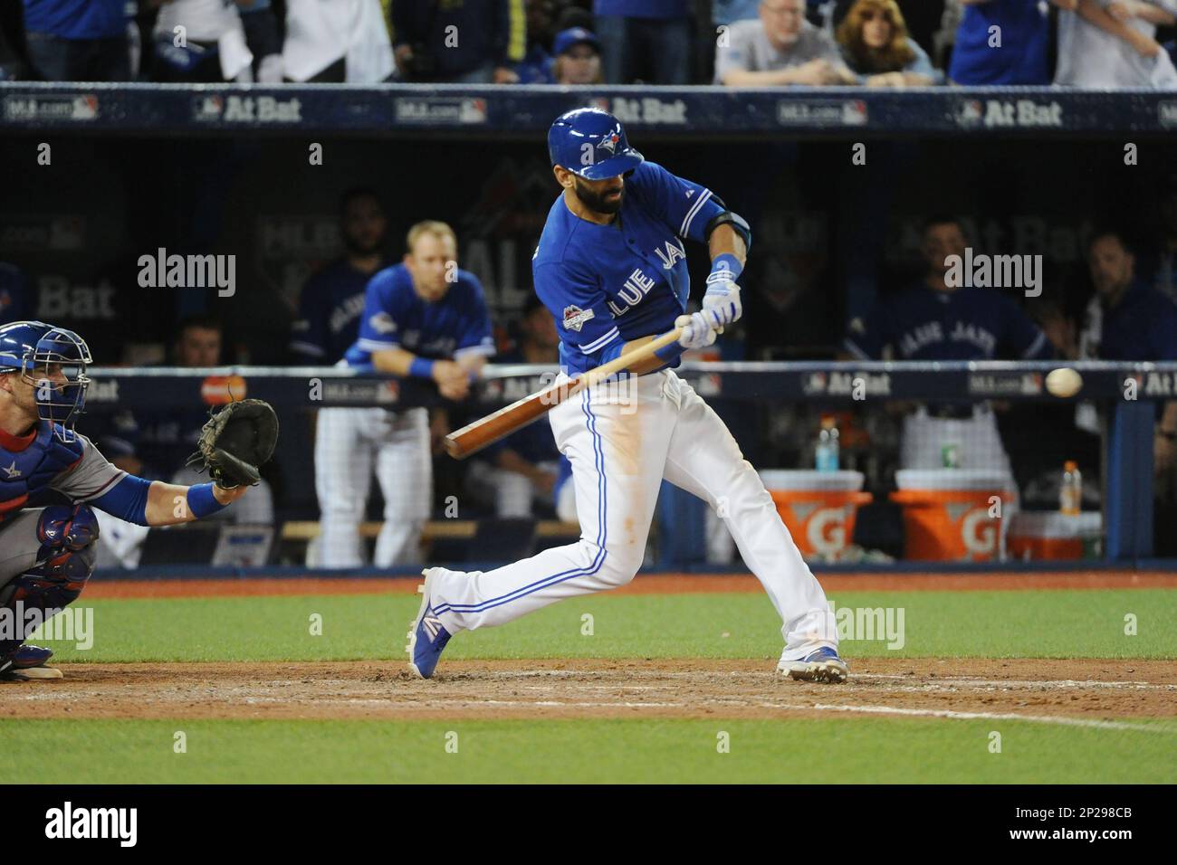 Toronto Blue Jays Right field Jose Bautista [4530] homers and