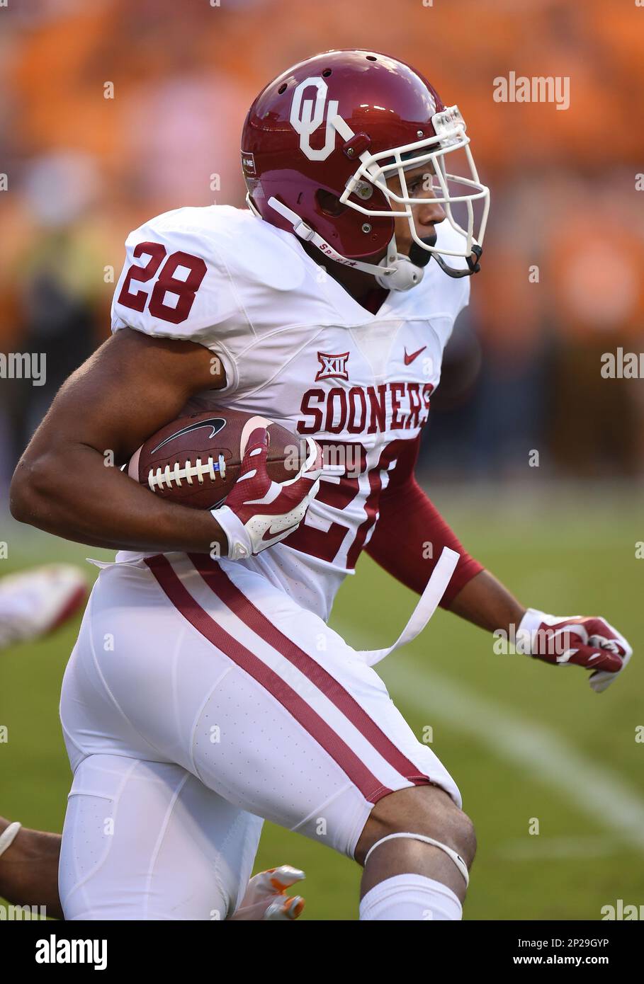 Oklahoma Sooners Alex Ross (28) during a game against the Tennessee