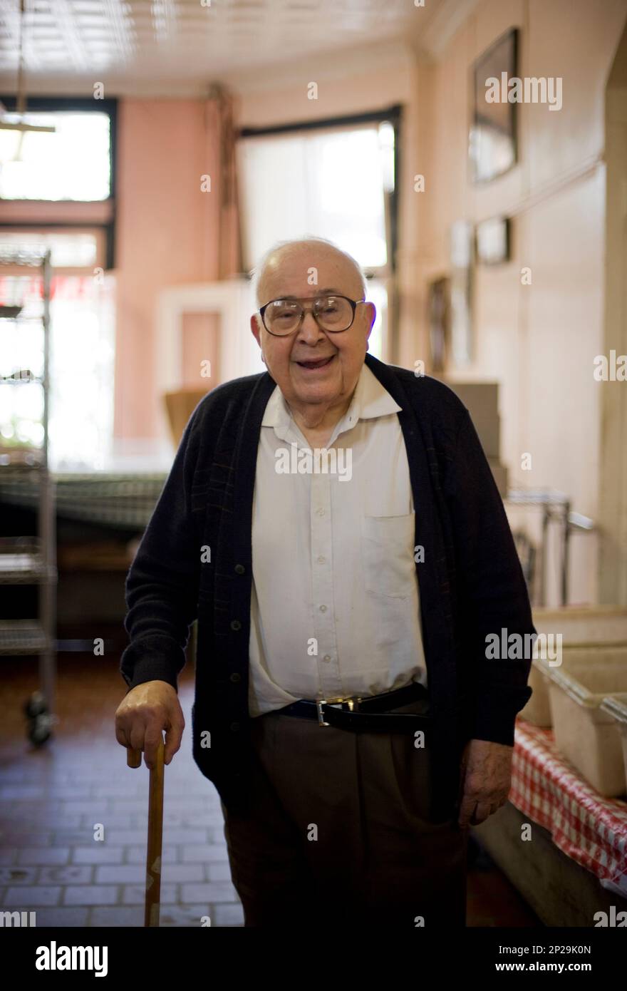 Louie Caruso 94 one of the founders of Catania Bakery on North