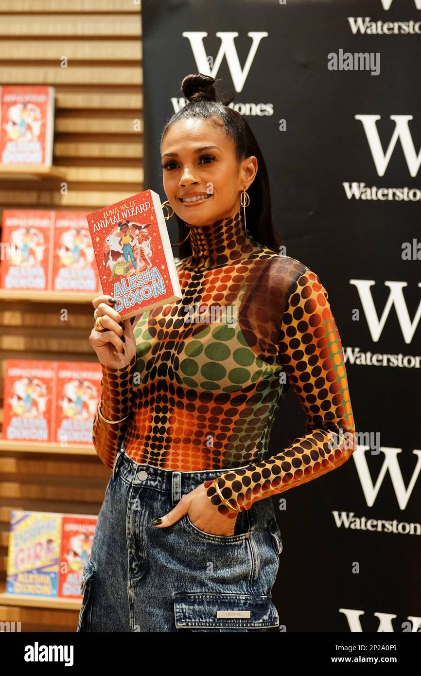 Alesha Dixon at a book signing of her new children's book Luna Wolf