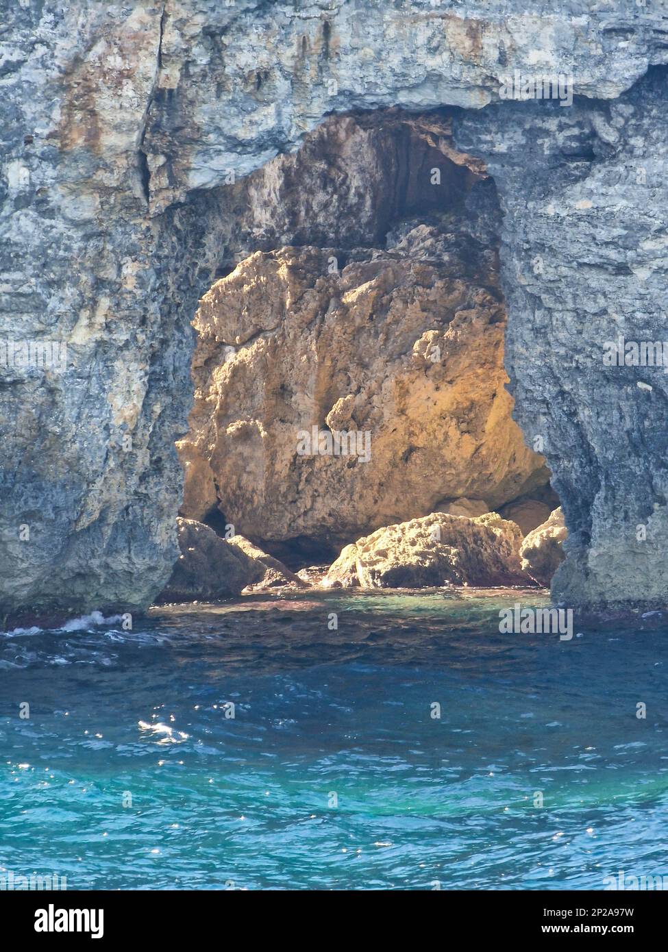 Rock arch at the blue lagoon hi-res stock photography and images - Alamy