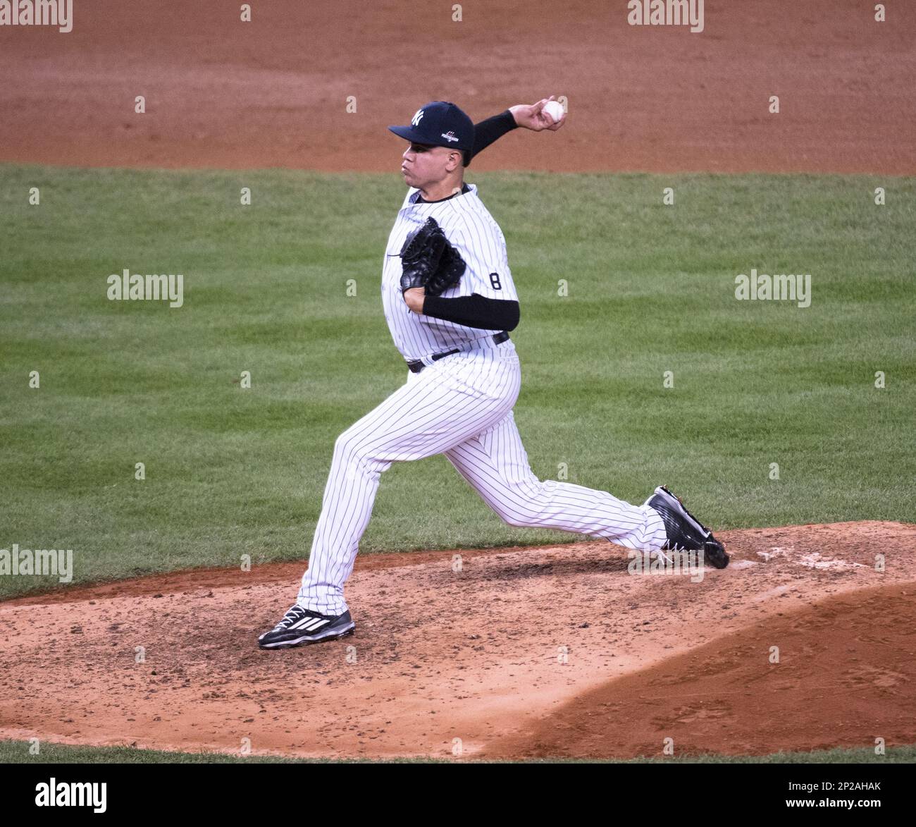 New York Yankees pitcher Dellin Betances (68) during the American League Wild Card Game played