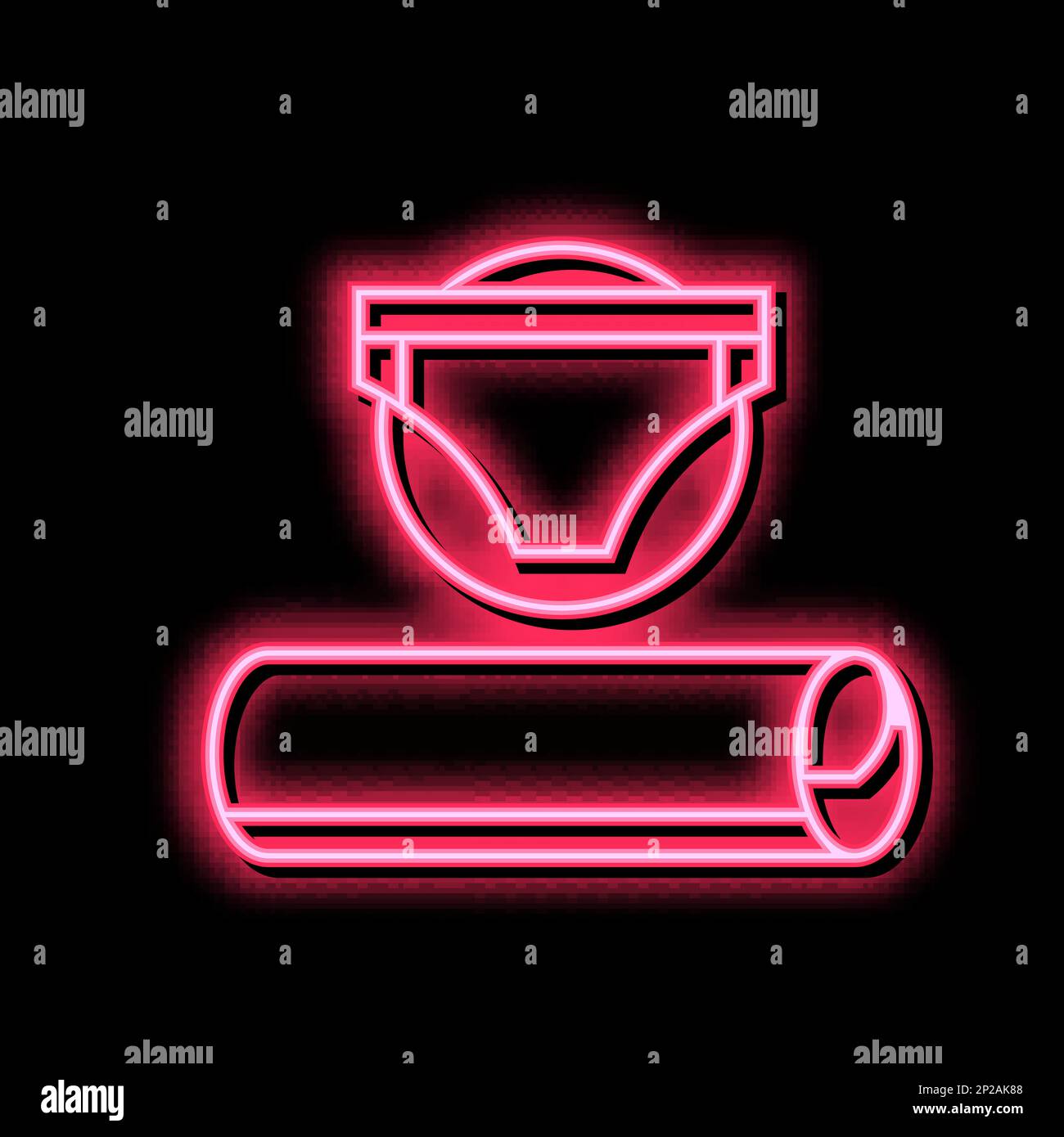 underpants fabric neon glow icon illustration Stock Vector Image & Art ...