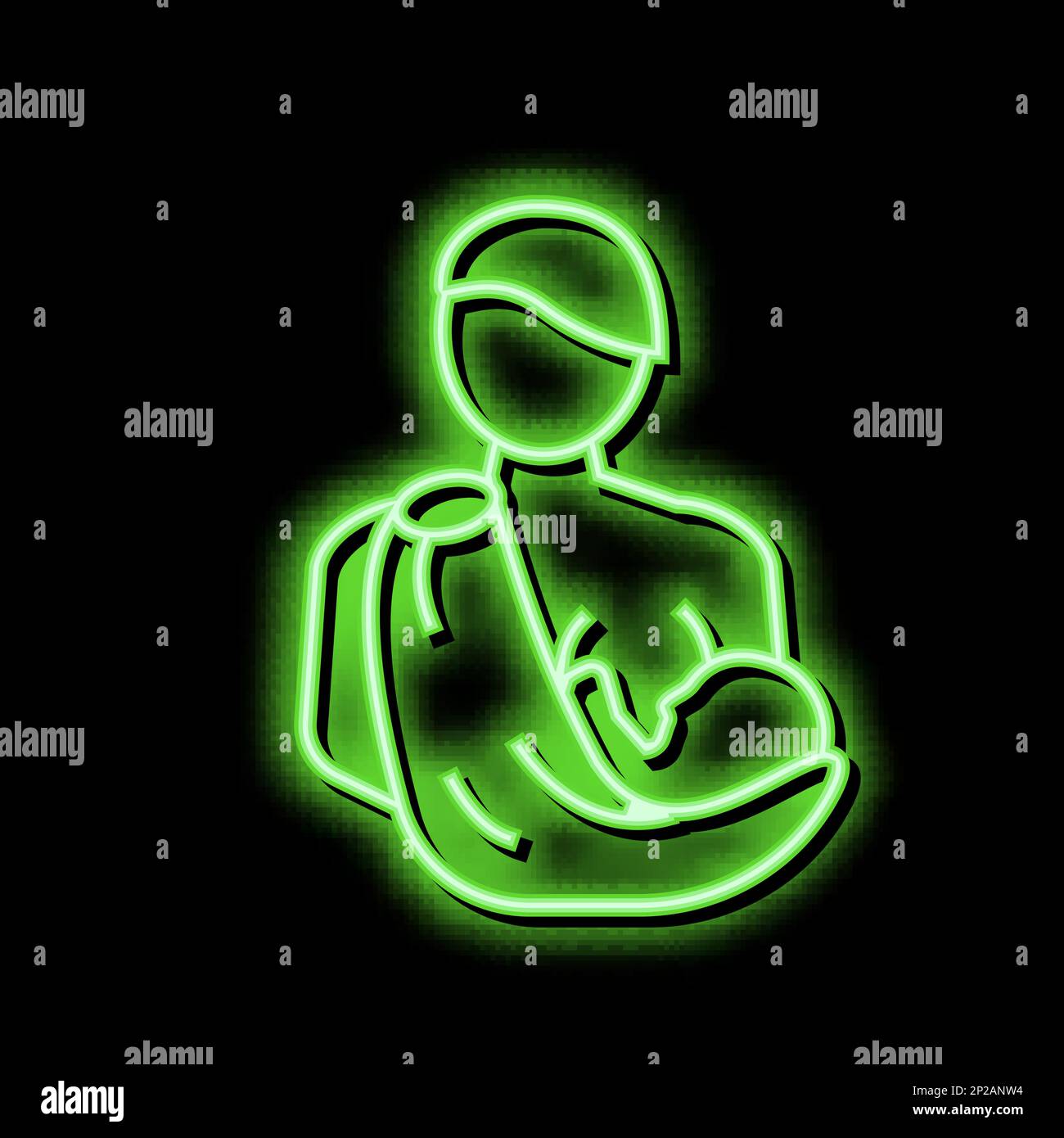 Breastfeeding newborn Stock Vector Images - Alamy
