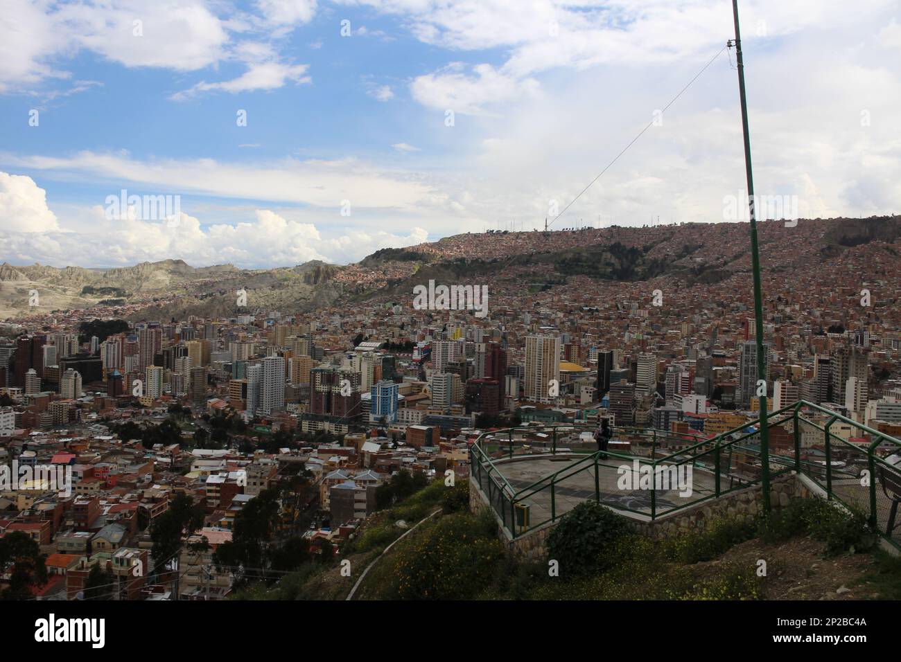 Panorama landscape of La Paz city in Bolivia Stock Photo - Alamy