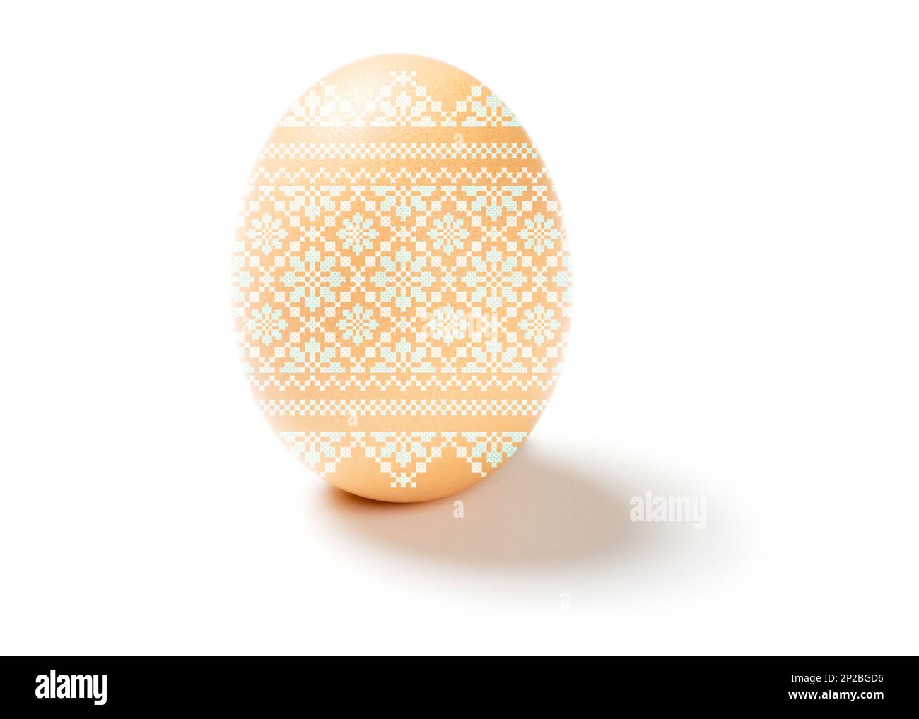 Easter egg isolated on white background Stock Photo - Alamy