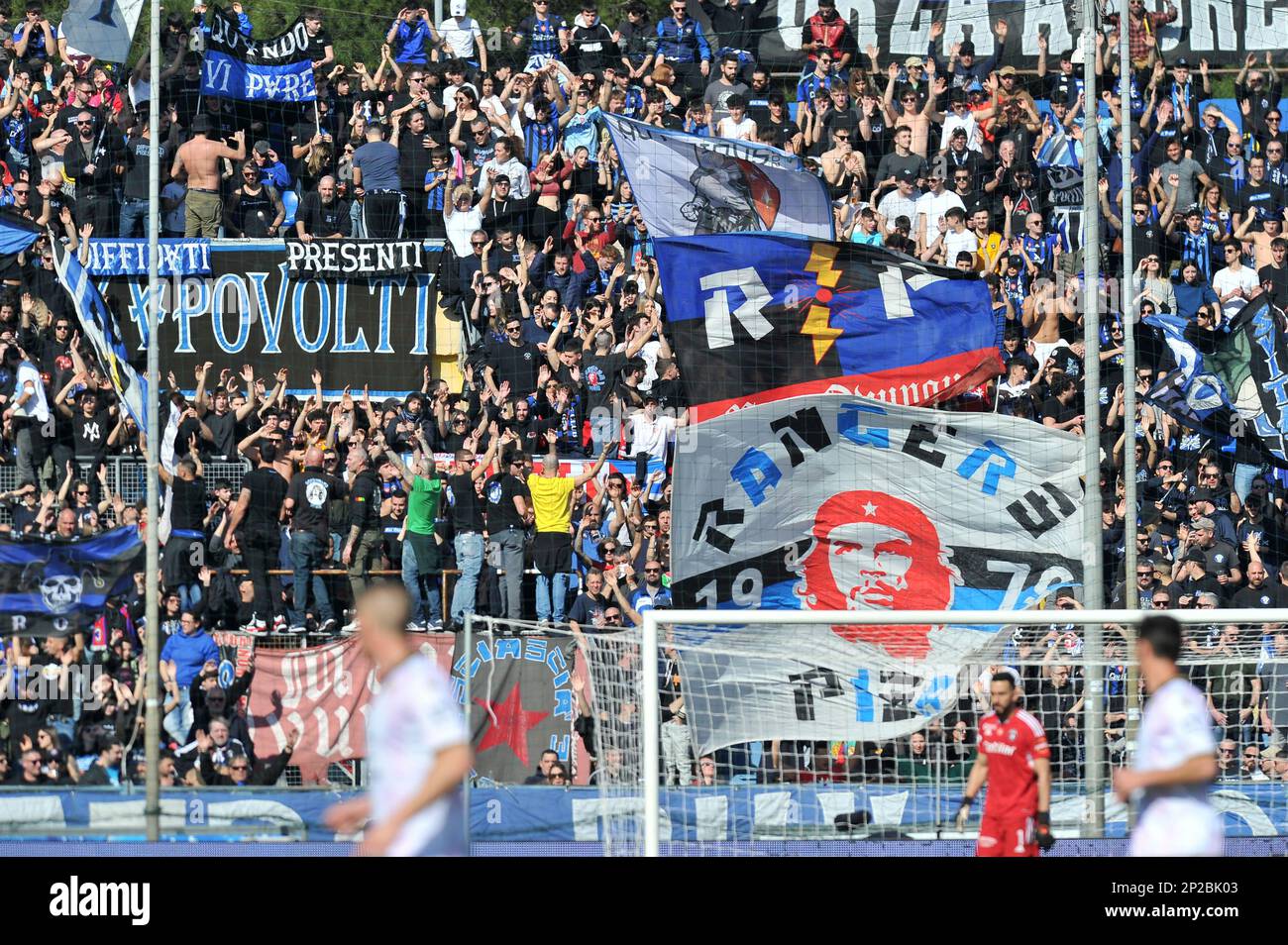 Fans of Palermo Football Club show their colors on game day, Palermo Stock  Photo - Alamy