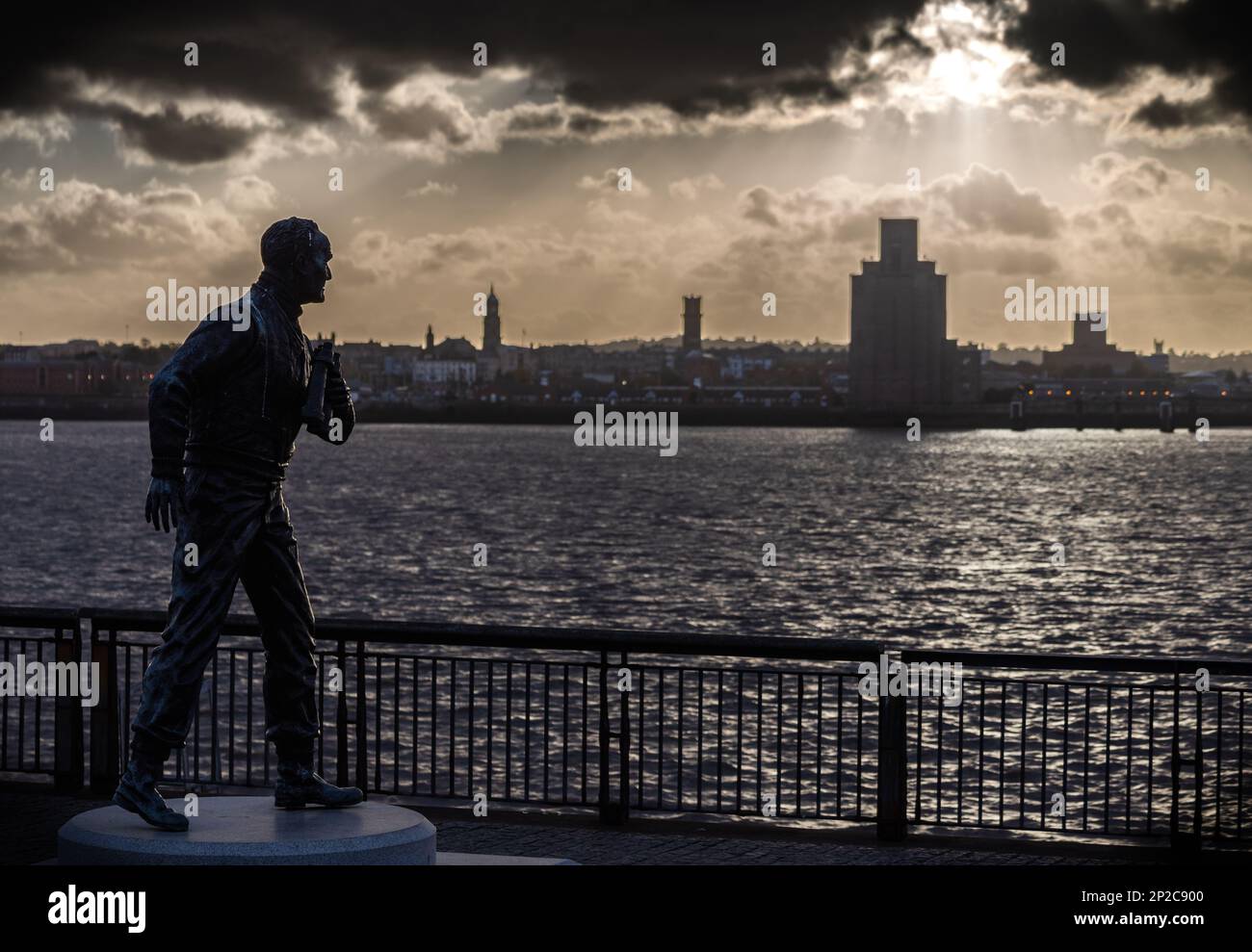 Statue of Captain Frederic John ‘Johnnie’ Walker a hero of the Battle