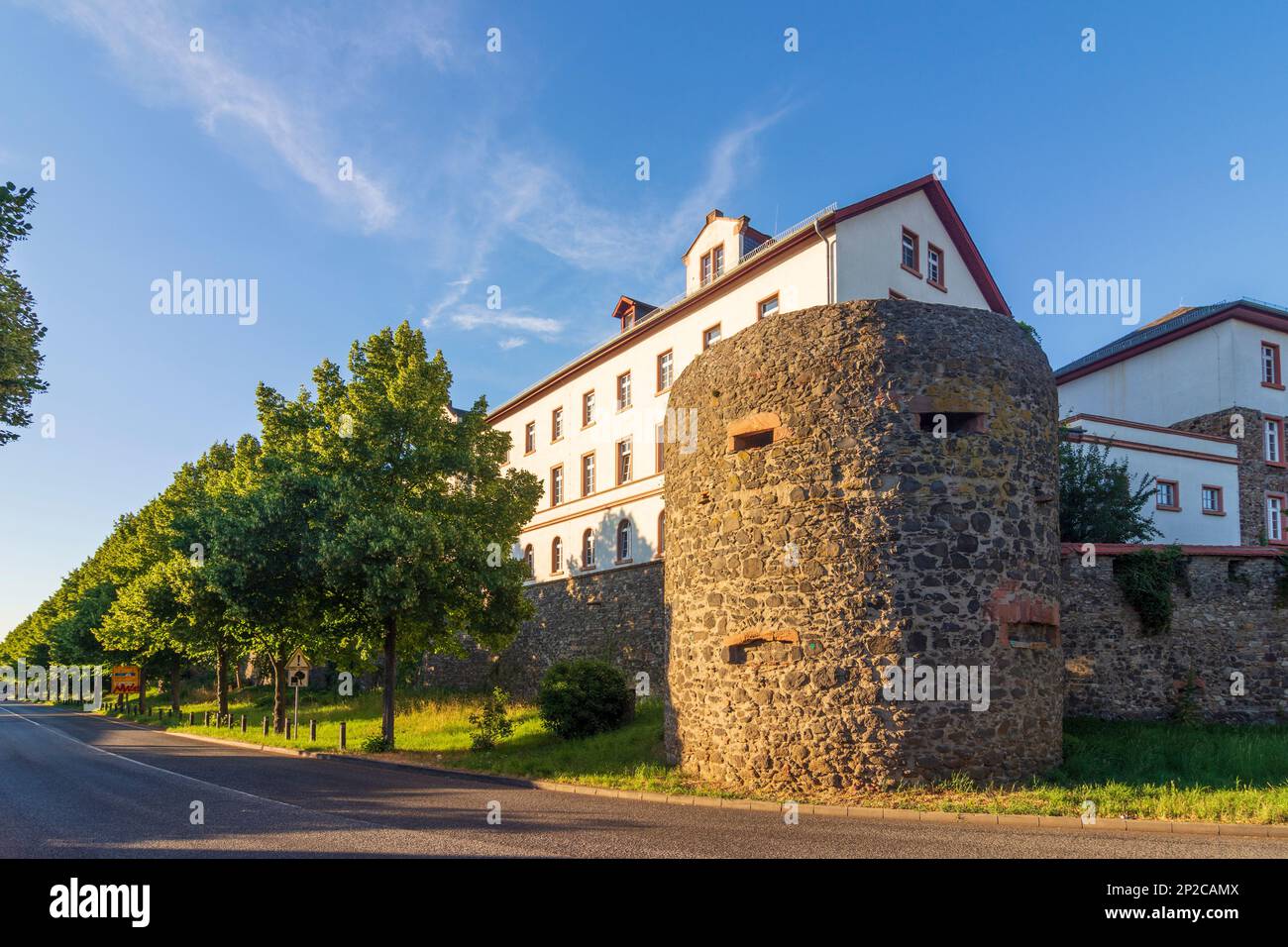 Friedberg: Friedberg Castle, wall in Taunus, Hessen, Hesse, Germany Stock Photo