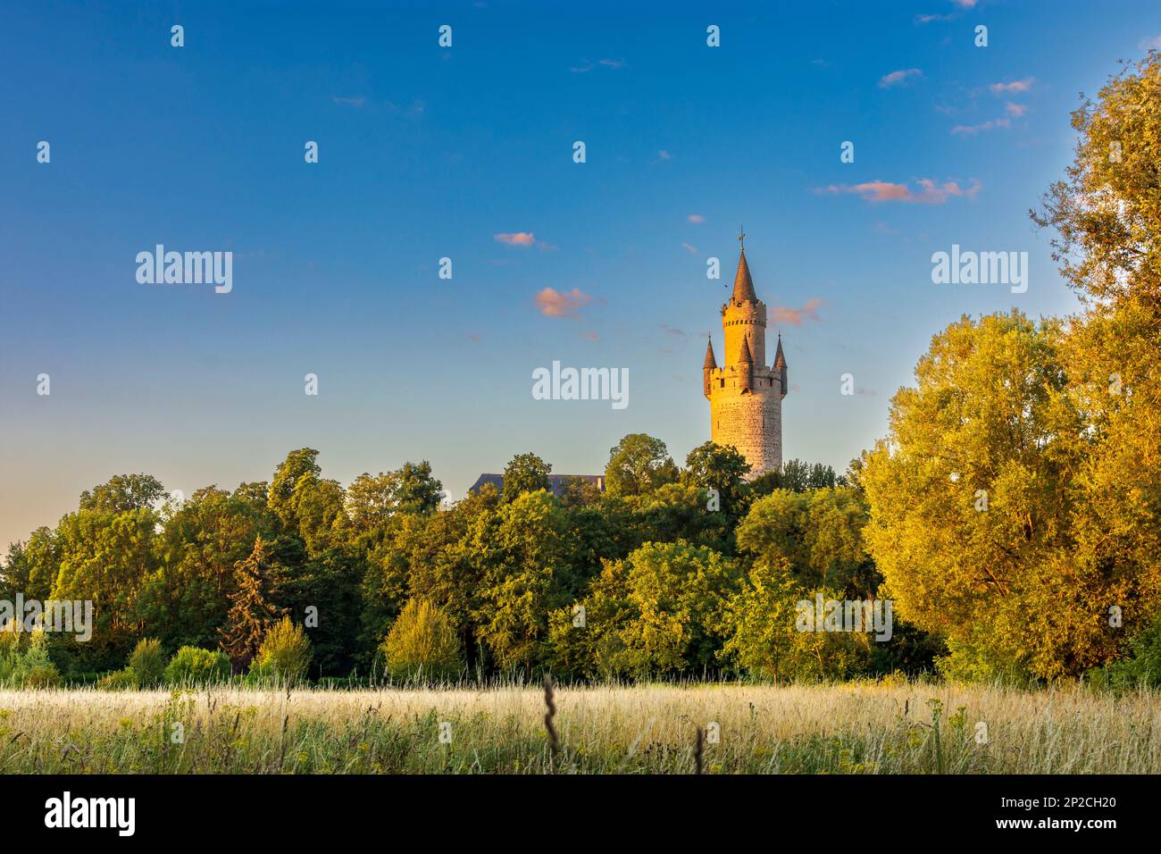 Friedberg: tower Adolfsturm of Friedberg Castle in Taunus, Hessen, Hesse, Germany Stock Photo