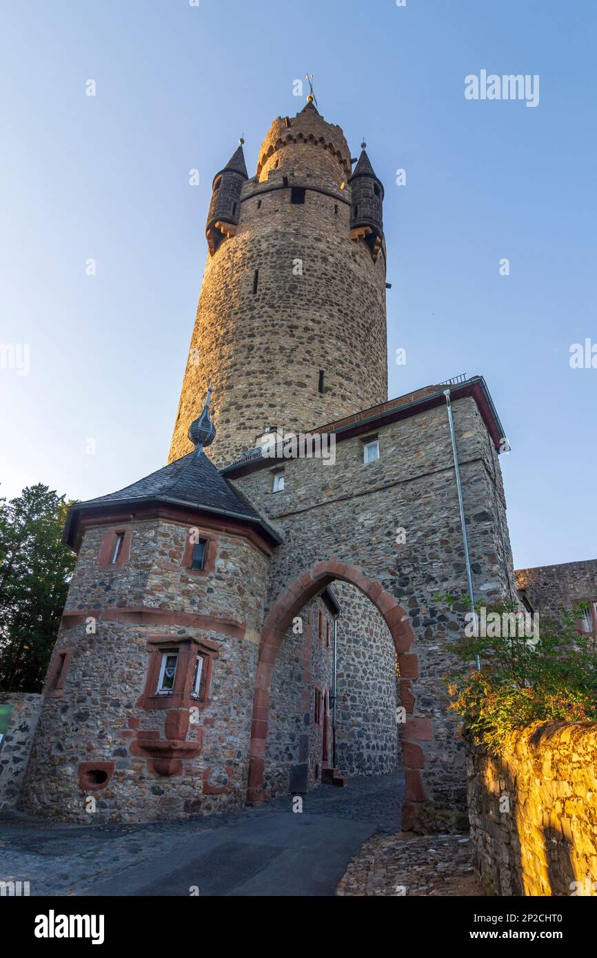 Friedberg: tower Adolfsturm of Friedberg Castle in Taunus, Hessen, Hesse, Germany Stock Photo