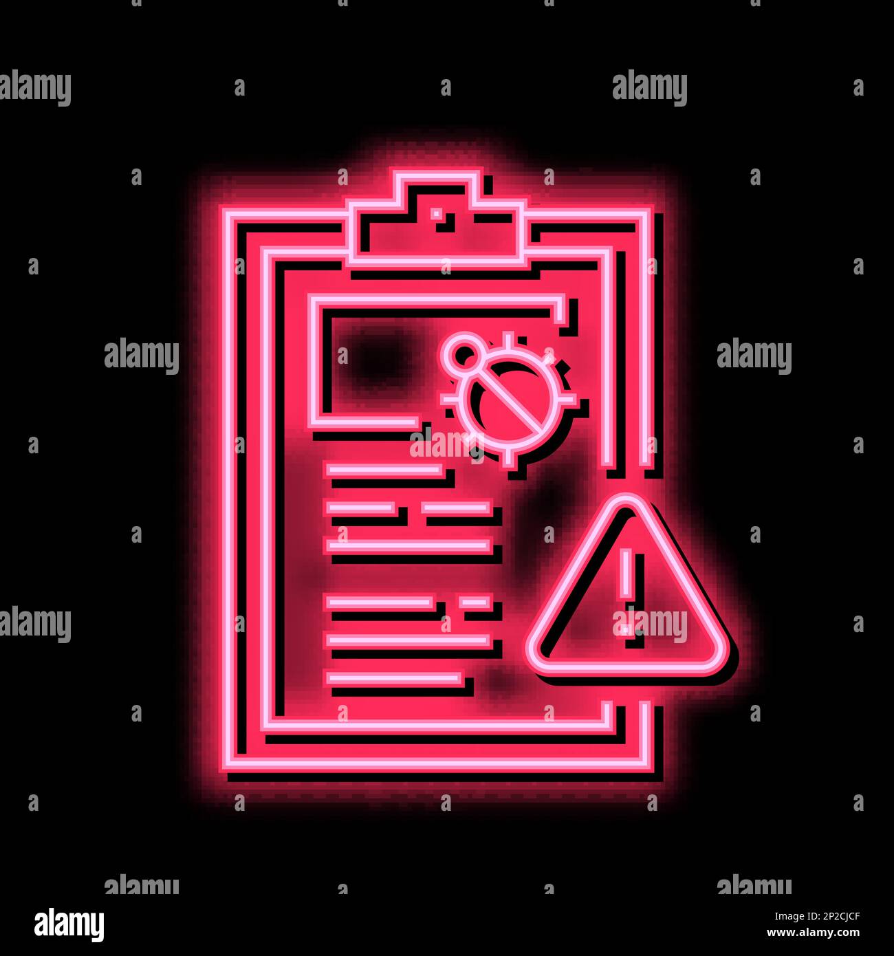 bug report neon glow icon illustration Stock Vector Image & Art - Alamy