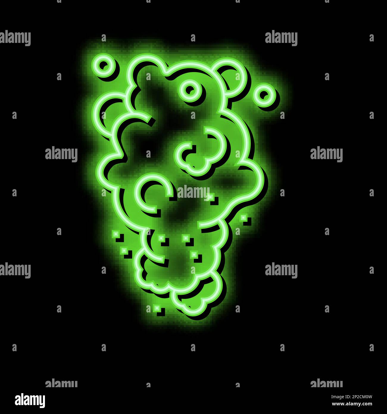 steam smoke neon glow icon illustration Stock Vector Image & Art - Alamy