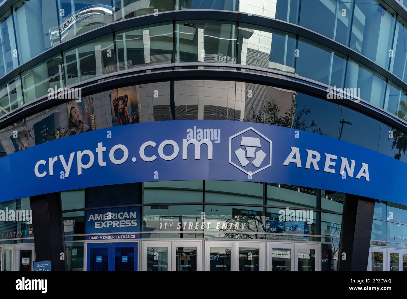 A picture of one of the entrances of the Crypto.com Arena Stock Photo -  Alamy
