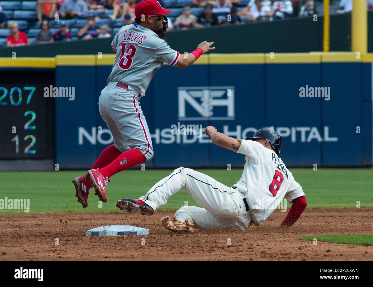 September 21, 2015: Atlanta Braves Shortstop Andrelton Simmons (19) [7976]  during a MLB National League Eats match-up between the Atlanta Braves and  the New York Mets at Citi Field in Flushing, NY. (